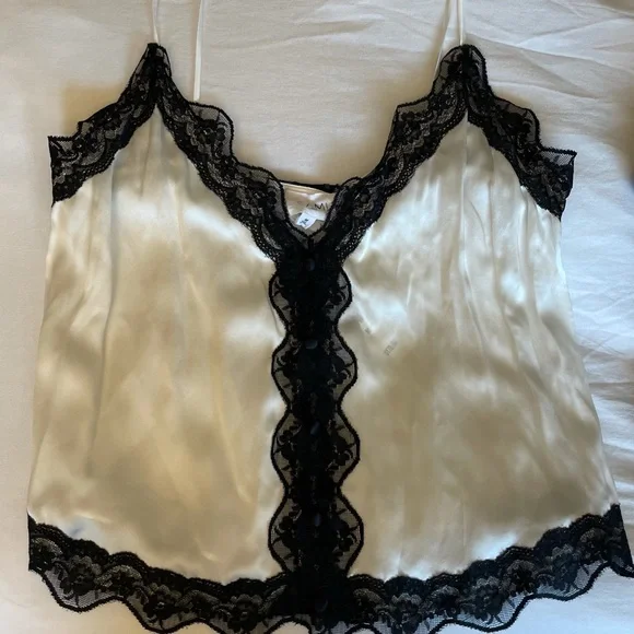NWT Cami NYC silk lace cropped cami size M - Picture 4 of 4